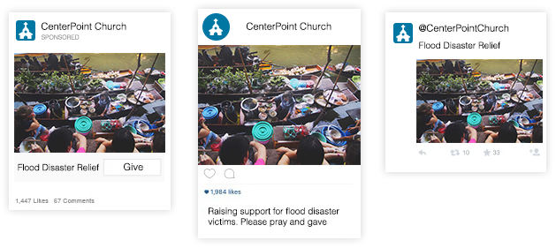 Share your fundraiser on social networks