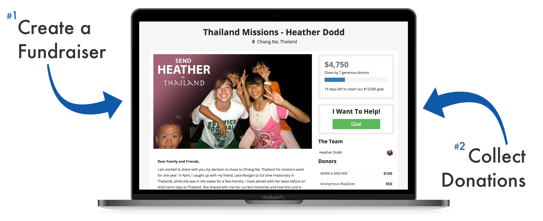 Christian Crowdfunding Fundraiser Example